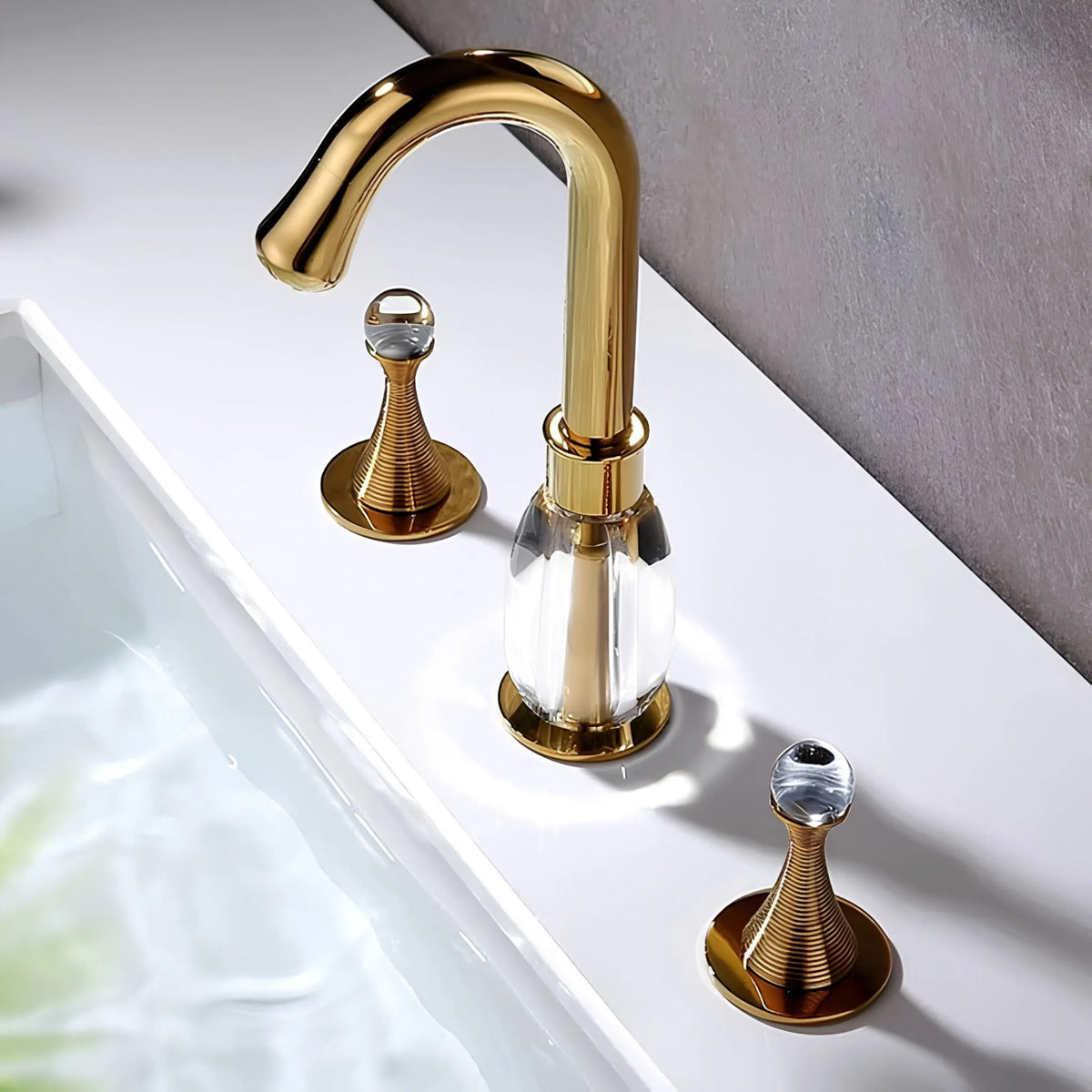 Torneira Para Banheiro Inox Misturador Duplocomando Élise - Homedeccori