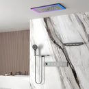 Ducha de Teto Spa Embutir Inox Som Cascata Lumina