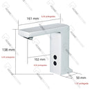 Torneira Automática Sensor Inox Bancada Novara