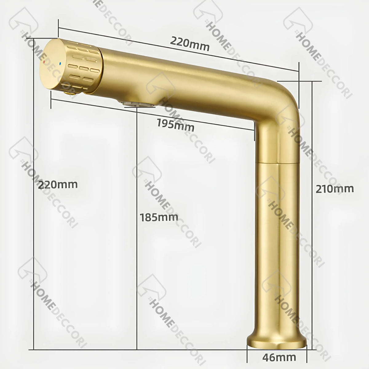 Torneira Para Banheiro Inox Monocomando Giratória Marbella - Homedeccori
