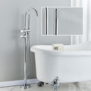 Misturador De Piso Para Banheira Monocomando Cromado Harlem