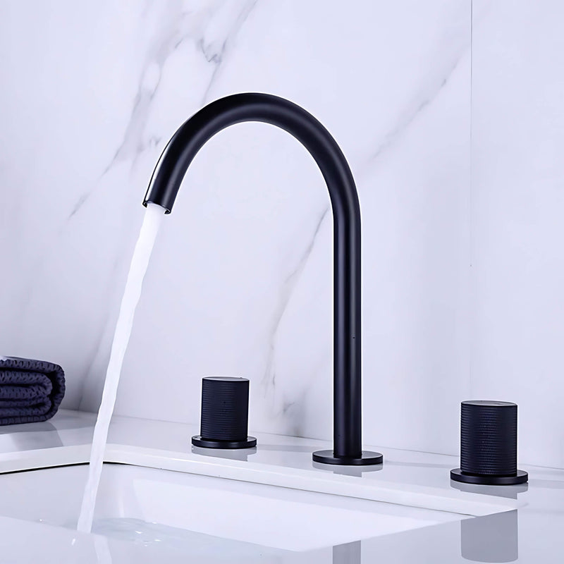 Bathroom-Sink-Faucet-Dohm-Bathroom-Sink-Faucet-Deck-Mounted-Three-hole-Two-handles-Matte-Black-Signature-Faucets Bathroom-Sink-Faucet-Dohm-Bathroom-Sink-Faucet-Deck-Mounted-Three-hole-Two-handles-Matte-Black-Signature-Faucets