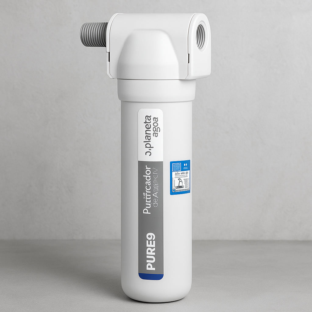Kit Filtro Completo Purificador De Água Pure9 Para Torneira Branco