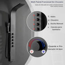 Ducha Vertical Inox Com Hidro Spa 4 Funções Black Sea
