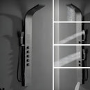 Ducha Vertical Inox Com Hidro Spa 4 Funções Black Sea