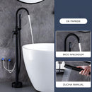 Misturador De Piso Para Banheira Monocomando Preto Fosco Harlem