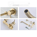 Torneira de Parede Banheiro Inox Monocomando Lavatório Dunart