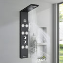 Ducha Vertical Com Hidro Cascata Visor Inox Spa Seia Homedeccori