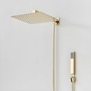 Ducha Chuveiro Á Gás 30x30 Inox com Ducha Manual Zeft