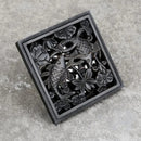 Ralo De Piso Para Banheiro Chuveiro Vintage Retrô Quadrado Grelha 10x10