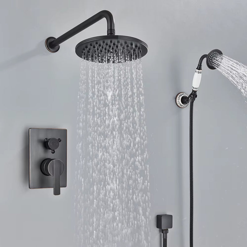 Chuveiro Vintage Inox Completo com Monocomando e Ducha Heritage