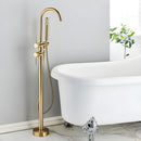 Misturador De Piso Para Banheira Monocomando Dourado Harlem