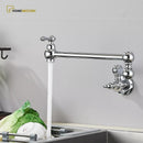 Torneira Articulada Cozinha De Parede Inox Veneza