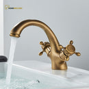 Torneira Vintage Retro Duplocomando Misturador Banheiro Imperial