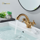 Torneira Vintage Retro Duplocomando Misturador Banheiro Imperial