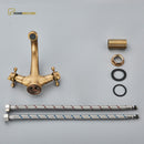 Torneira Vintage Retro Duplocomando Misturador Banheiro Imperial