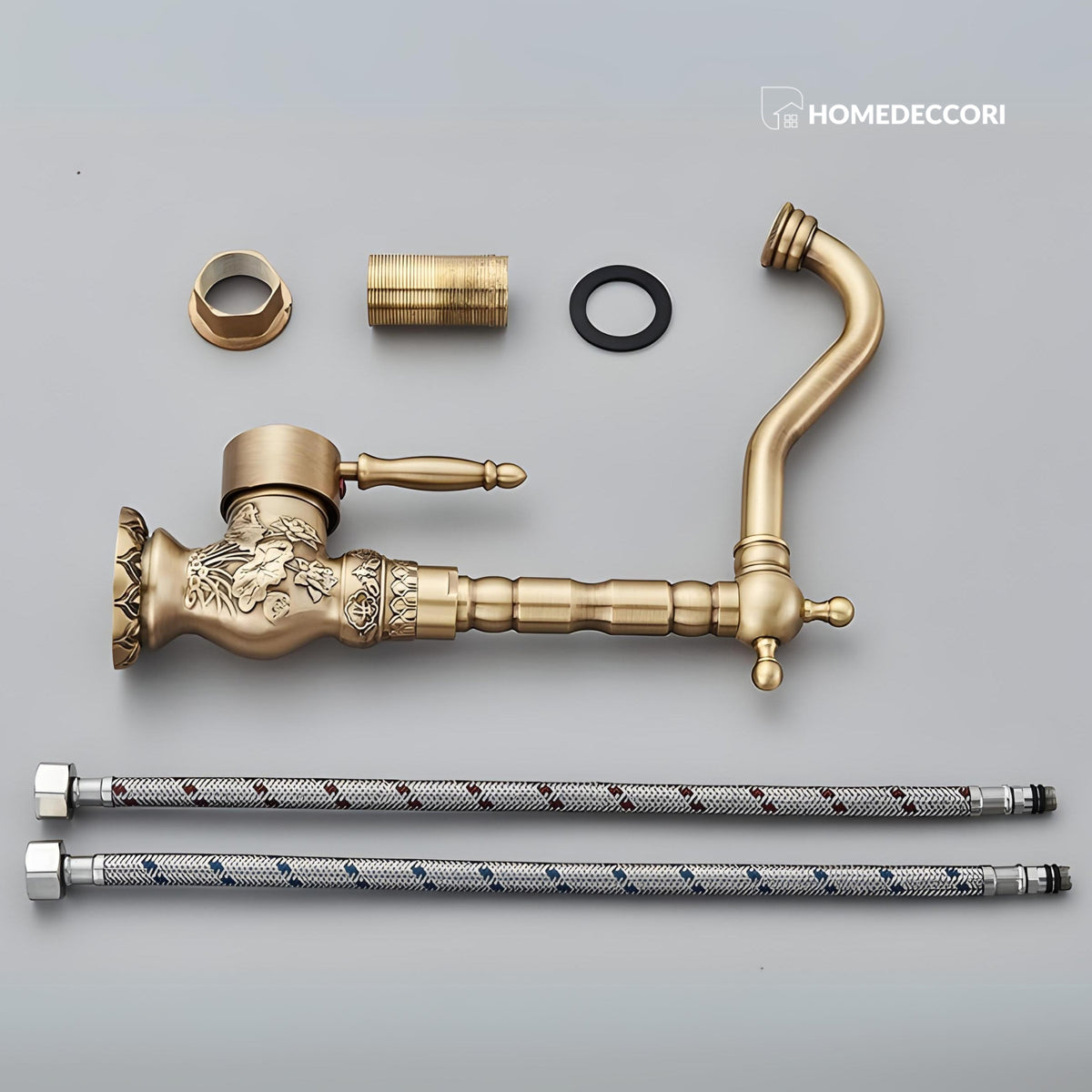 Torneira Vintage Retro Monocomando Banheiro Bronze - Homedeccori