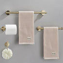 Kit Acessórios Para Banheiro Inox Dourado Escovado Belfor