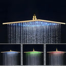 Chuveiro De Teto Inox Quadrado 40cm Led Slim AquaLuxe