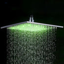 Chuveiro De Teto Inox Quadrado 40cm Led Slim AquaLuxe