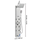 Ducha Vertical Com Hidro Spa Inox Jaguar | Importado dos EUA