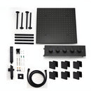 Ducha de Teto Spa Inox 50x50 Preto Fosco LED Slim Velt Preto Fosco