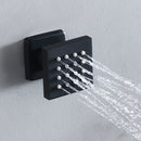 Ducha de Teto Spa Inox 50x50 Preto Fosco LED Slim Velt Preto Fosco