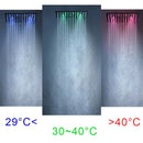 Ducha de Teto Spa Inox 50x50 Preto Fosco LED Slim Velt Preto Fosco