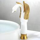 Torneira Cisne Dourada Monocomando Para Banheiro Lavabo