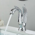 Torneira Cisne Dourada Monocomando Para Banheiro Lavabo