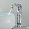 Torneira Cisne Dourada Monocomando Para Banheiro Lavabo