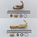 Torneira Cisne Dourada Monocomando Para Banheiro Lavabo