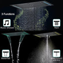 Ducha de Teto Embutir Spa Inox 63x33 LED Bluetooth Homulo