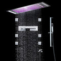 Ducha de Teto Embutir Spa Inox 90x30cm LED Bluetooth Stellar