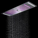 Ducha de Teto Embutir Spa Inox 90x30cm LED Bluetooth Stellar