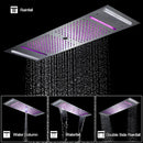 Ducha de Teto Embutir Spa Inox 90x30cm LED Bluetooth Stellar