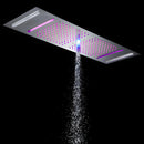 Ducha de Teto Embutir Spa Inox 90x30cm LED Bluetooth Stellar