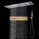 Ducha de Teto Embutir Spa Inox 90x30 LED Bluetooth Horizon