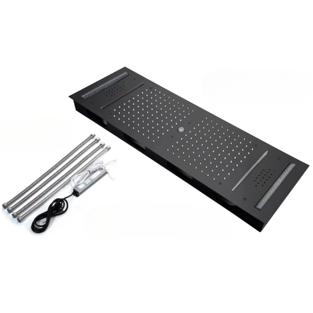 Ducha de Teto Embutir Spa Inox 90x30 LED Bluetooth Horizon