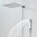 Ducha Chuveiro Á Gás 30x30 Inox com Ducha Manual Zeft