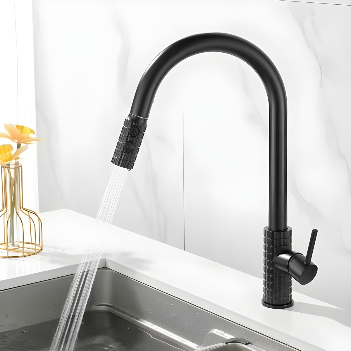 Torneira Gourmet Inox Monocomando Extensível Havyt Homedeccori