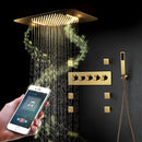 Ducha de Teto Embutir Spa Inox 58x38 LED Bluetooth Prime