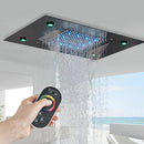 Chuveiro De Teto Embutir Cascata Inox LED Spa AquaLuminos