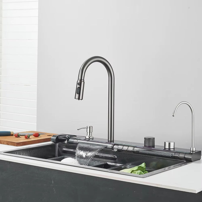 Cuba Gourmet Inox Pia Inteligente 75x45 Completa Vision