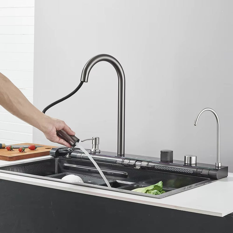 Cuba Gourmet Inox Pia Inteligente 75x45 Completa Vision