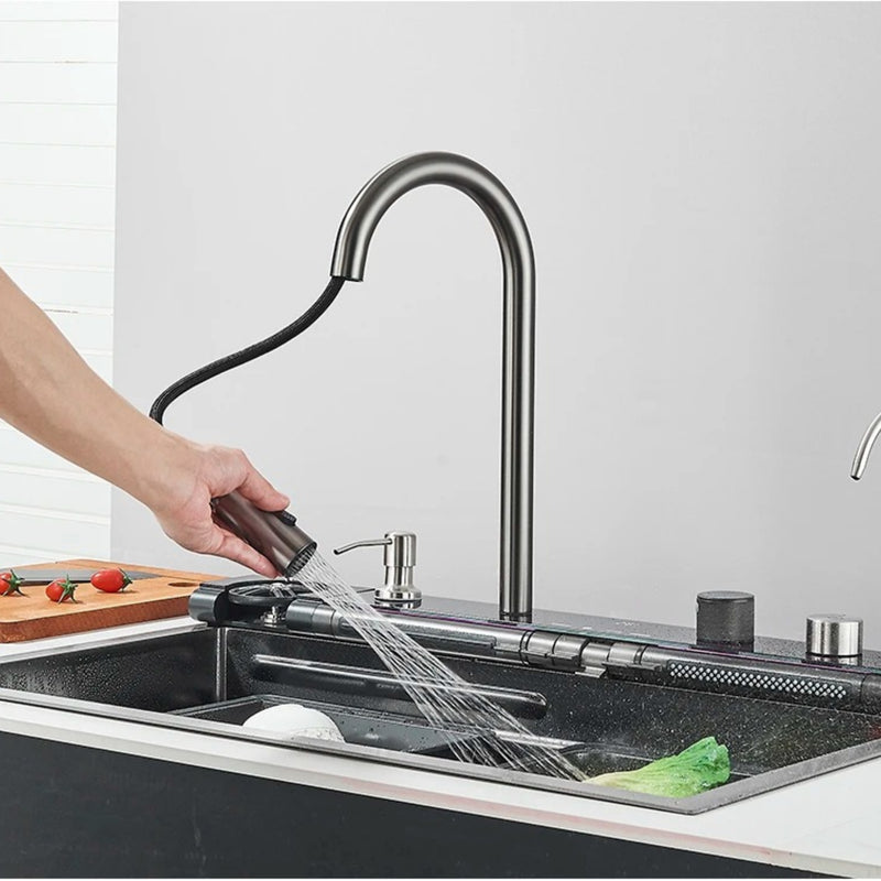 Cuba Gourmet Inox Pia Inteligente 75x45 Completa Vision