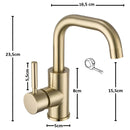 Torneira Para Banheiro Inox Monocomando Lavatório Velin