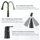 Torneira Gourmet Monocomando Extensível Com Dispenser Flowix