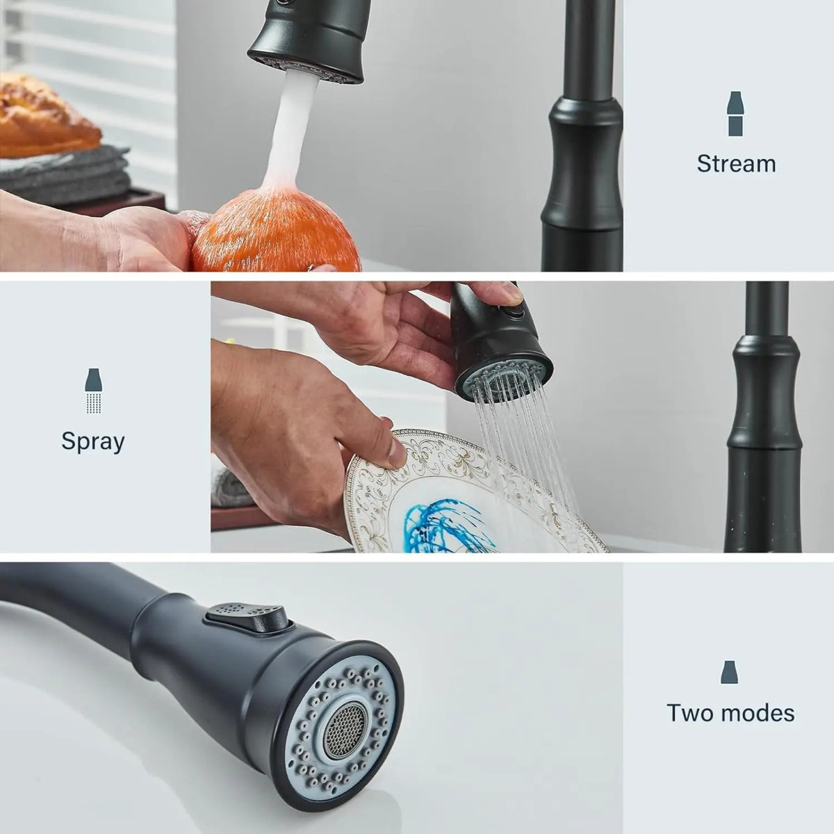 Torneira Gourmet Monocomando Extensível Com Dispenser Flowix