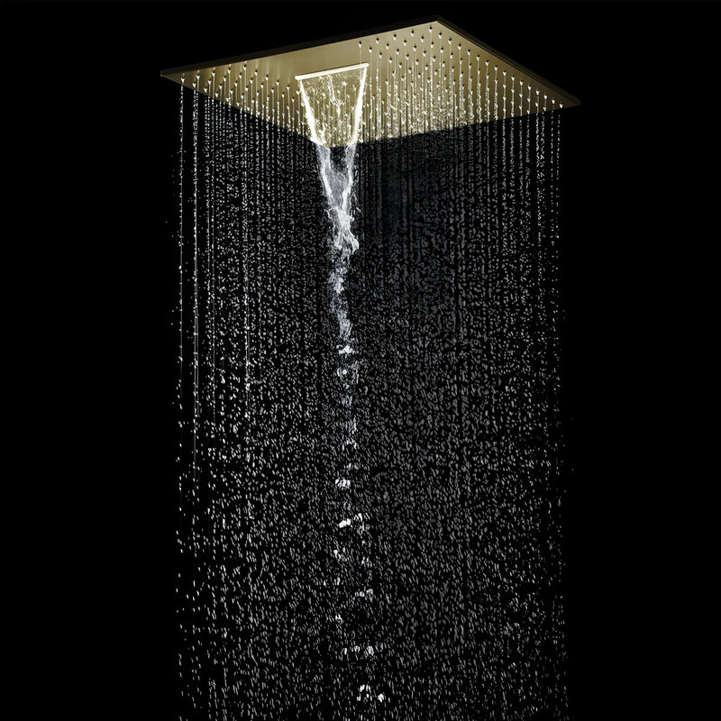 Ducha De Teto Inox Embutir Spa EF Cascata Domus